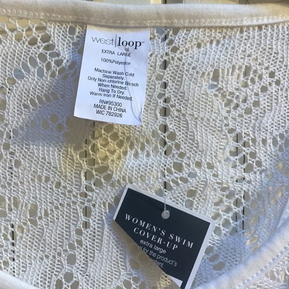 Copy - WEST Loop White Lace Swim Coverup - Picture 6 of 11